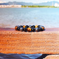 New Magnetic Hematite Bracelets  Tiger Eye Stone Bead Couple Bracelets