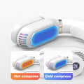 USB Rechargeable Neck Heater Cooler, Portable Neck Fan, Low Noise with Massage, Heating and Cooling Function