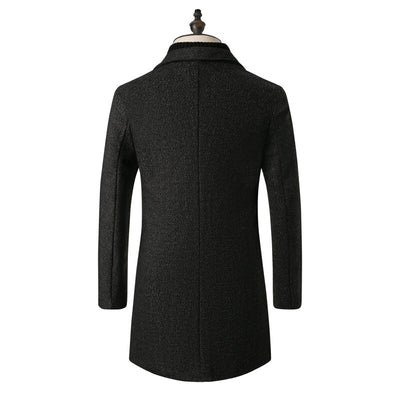 Slim Fit Long Winter Trench  Coats for Men