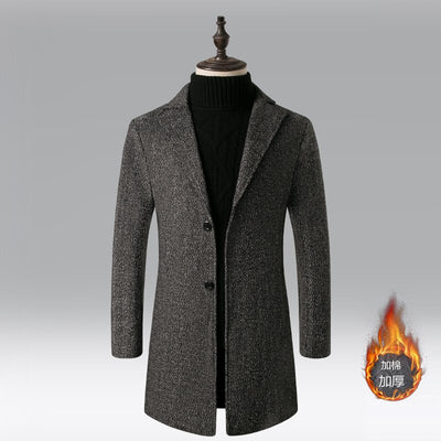 Slim Fit Long Winter Trench  Coats for Men