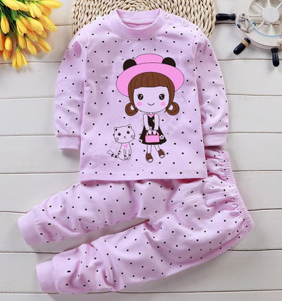 Unisex Children Pyjamas Cartoon Sleepwear Set