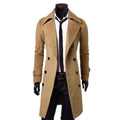 High-Quality Long Trench Double-Breasted Jacket