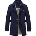 Business Long Trench Single Breasted Windbreaker Fashion Lapel Jackets