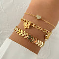 TPC High-Quality Chain Charming Bracelet Set Fashion Jewellery