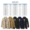 Business Long Trench Single Breasted Windbreaker Fashion Lapel Jackets