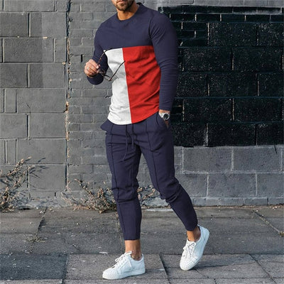 Men's Fashion Long-sleeve Tracksuit