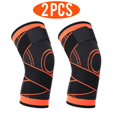 2 PCS Knee Pads Braces Sports Support Kneepad  Fitness Compression Sleeve