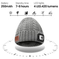 Bluetooth Beanie Hat with LED Built-in Speakers