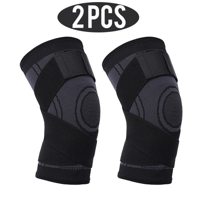 2 PCS Knee Pads Braces Sports Support Kneepad  Fitness Compression Sleeve