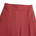 New Style Ladies Middle Waist Pant Wide Leg Trouser