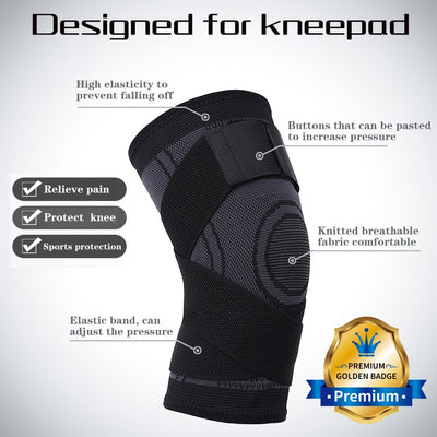 2 PCS Knee Pads Braces Sports Support Kneepad  Fitness Compression Sleeve