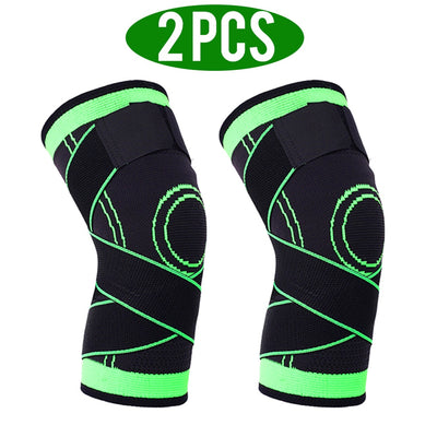 2 PCS Knee Pads Braces Sports Support Kneepad  Fitness Compression Sleeve