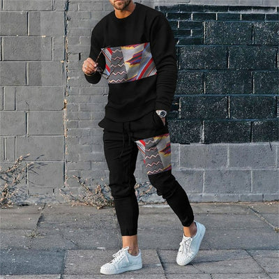 Men's Fashion Long-sleeve Tracksuit