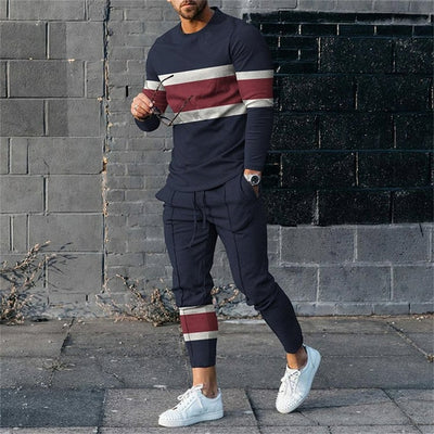 Men's Fashion Long-sleeve Tracksuit