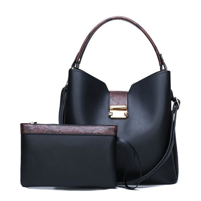 Leather Fashion Shoulder Handbags & Clutches(Set)