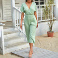 Ankle-Length Wide leg Romper Jumpsuits