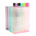 A5 A6 Clear Portable Flat Water Bottle Notebook Bottle