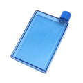 A5 A6 Clear Portable Flat Water Bottle Notebook Bottle