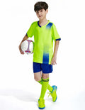 Customised Kids Soccer sets football Jersey with free socks