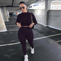 2pcs High Waist Tracksuits