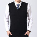 New Fashion Brand Sweater Man Pullovers Vest Slim Fit Knitwear Sleeveless Jumpers