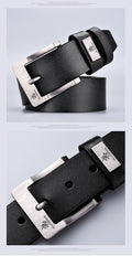 Genuine High--Quality Buckle Jeans Cowskin Casual Leather Belts