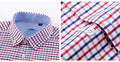 100% Cotton Oxford Striped Shirt Single Patch Pocket Long Sleeve Standard-fit Comfortable Thick Button-down Shirts