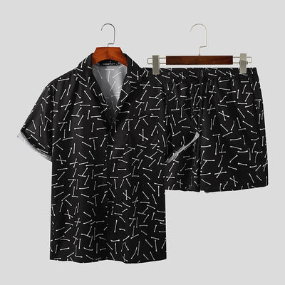 Men's Hawaiian Summer Short Sleeve Beach Wear