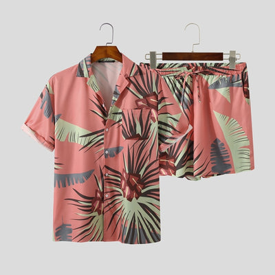 Men's Hawaiian Summer Short Sleeve Beach Wear