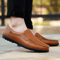 Genuine Leather  Breathable Slip-on Loafers