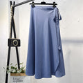 Elegant High Waist Side Tie  Wrap Skirts