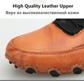 High-Quality Leather Men’s Driving Shoes Handmade Flat Shoes