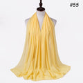 Solid Colour Chiffon Hijab Scarf Wrap Shawls Headband for Women