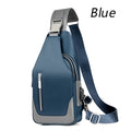 Men's USB charging Multifunction Crossbody Messenger Bags