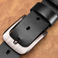 Genuine High--Quality Buckle Jeans Cowskin Casual Leather Belts