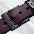 Genuine High--Quality Buckle Jeans Cowskin Casual Leather Belts