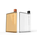 A5 A6 Clear Portable Flat Water Bottle Notebook Bottle