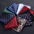 Fashion pocket square luxury paisley striped