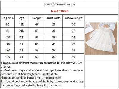 Cute Little Girl Long Sleeve  Lace Collar Jacquard Dress