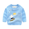 Children's Pullover knitted  Cute Cartoon O-neck Jumper