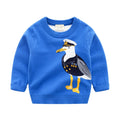 Children's Pullover knitted  Cute Cartoon O-neck Jumper