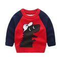 Children's Pullover knitted  Cute Cartoon O-neck Jumper