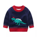 Children's Pullover knitted  Cute Cartoon O-neck Jumper