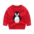 Children's Pullover knitted  Cute Cartoon O-neck Jumper