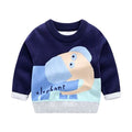 Children's Pullover knitted  Cute Cartoon O-neck Jumper