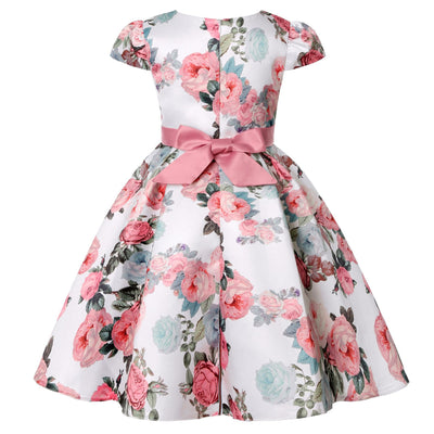 New Girls Floral Elegant Party Birthday Wedding Dresses