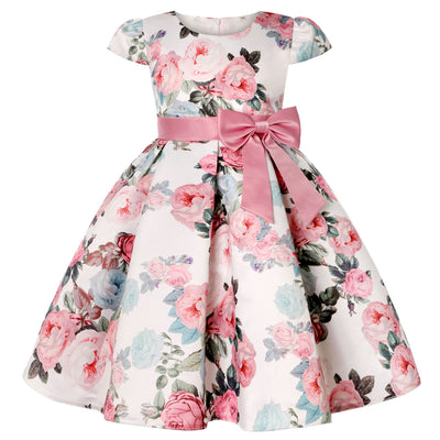 New Girls Floral Elegant Party Birthday Wedding Dresses