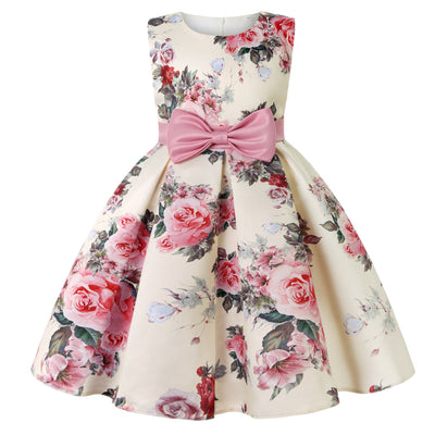 New Girls Floral Elegant Party Birthday Wedding Dresses