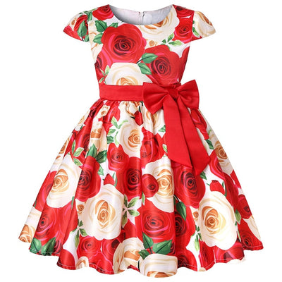 New Girls Floral Elegant Party Birthday Wedding Dresses