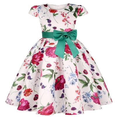 New Girls Floral Elegant Party Birthday Wedding Dresses